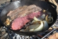 Cooking-Steak-in-Cast-Iron-Skillet-Over-Campfire1