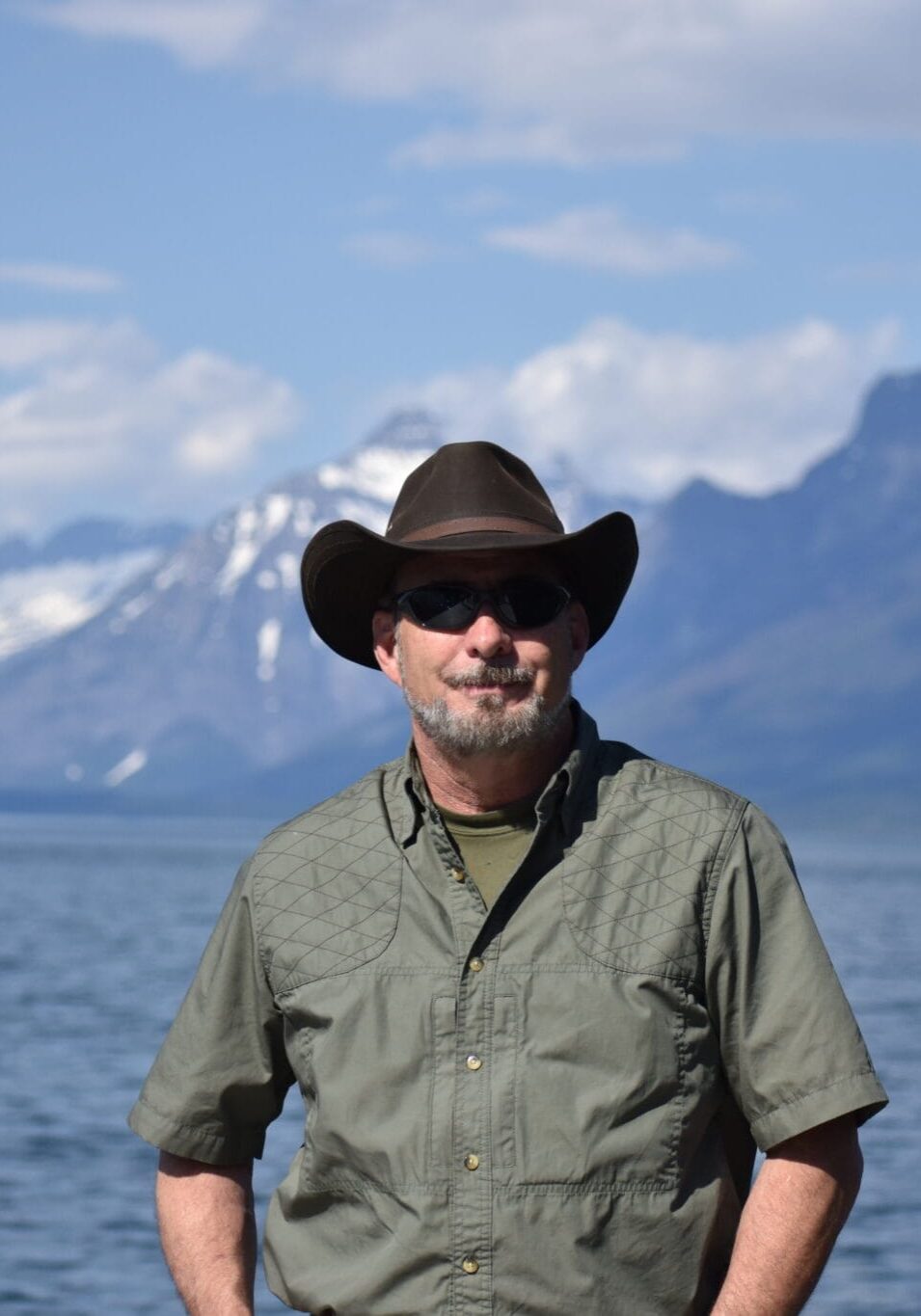 Steve Sanborn, owner NHOLC NHOLC owner Steve Sanborn in a beautiful mountain landscape